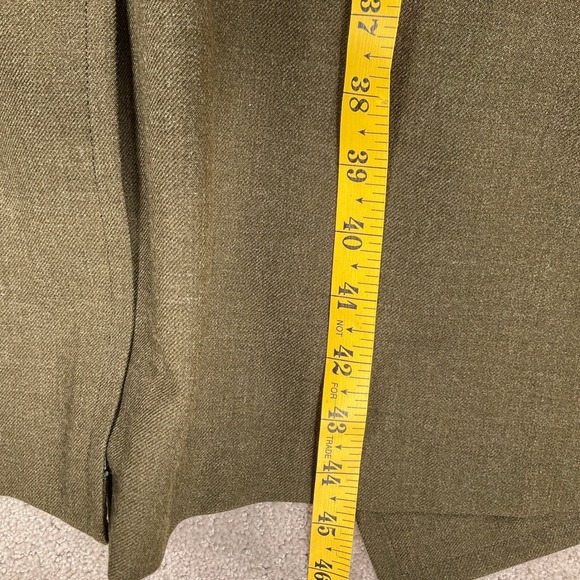 Abate US Marine Corps Overcoat Men 36R Green Military Dress Serge Coat Wool VTG - Picture 10 of 12